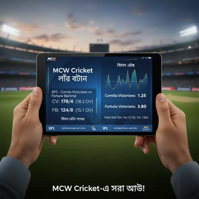 MCW Cricket লাইভ ক্রিকেট বেটিং এবং অডস