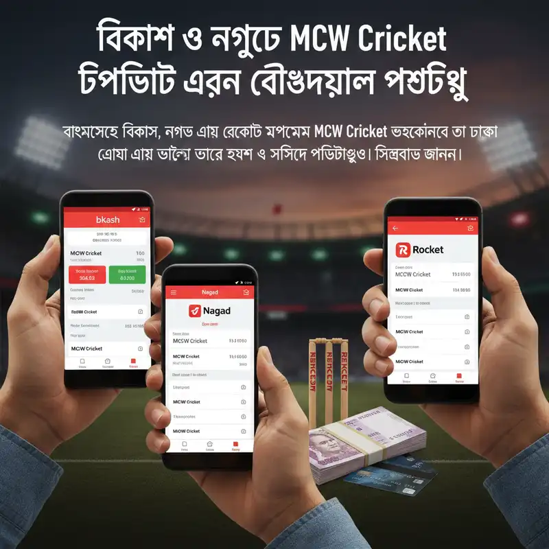 MCW Cricket Payment Methods bKash Nagad Rocket